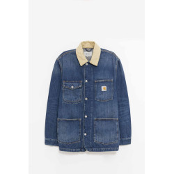 CARHARTT WIP BLUE DUSTY H BROW NWARREN CHORE COAT